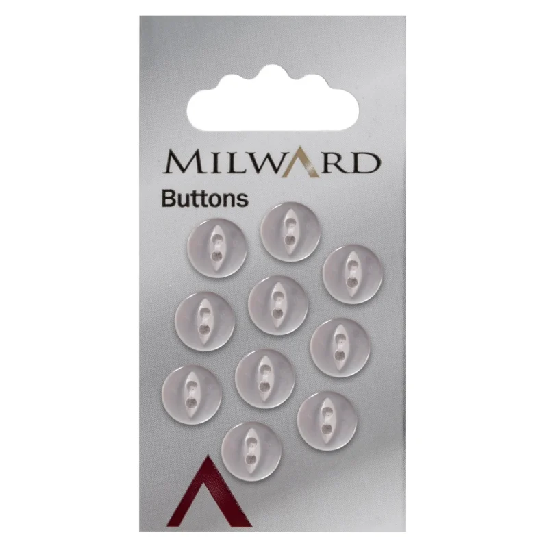 10mm milward carded buttons pack of 10