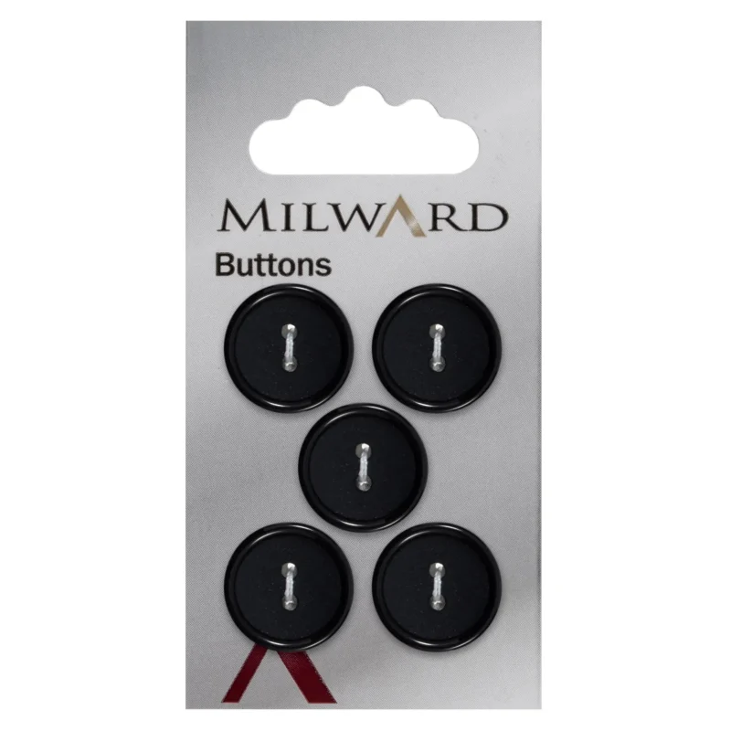 12mm milward carded buttons pack of 5 1