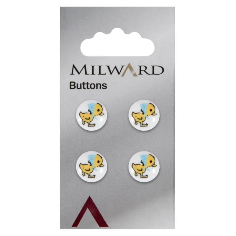 13mm milward carded buttons pack of 4 00034