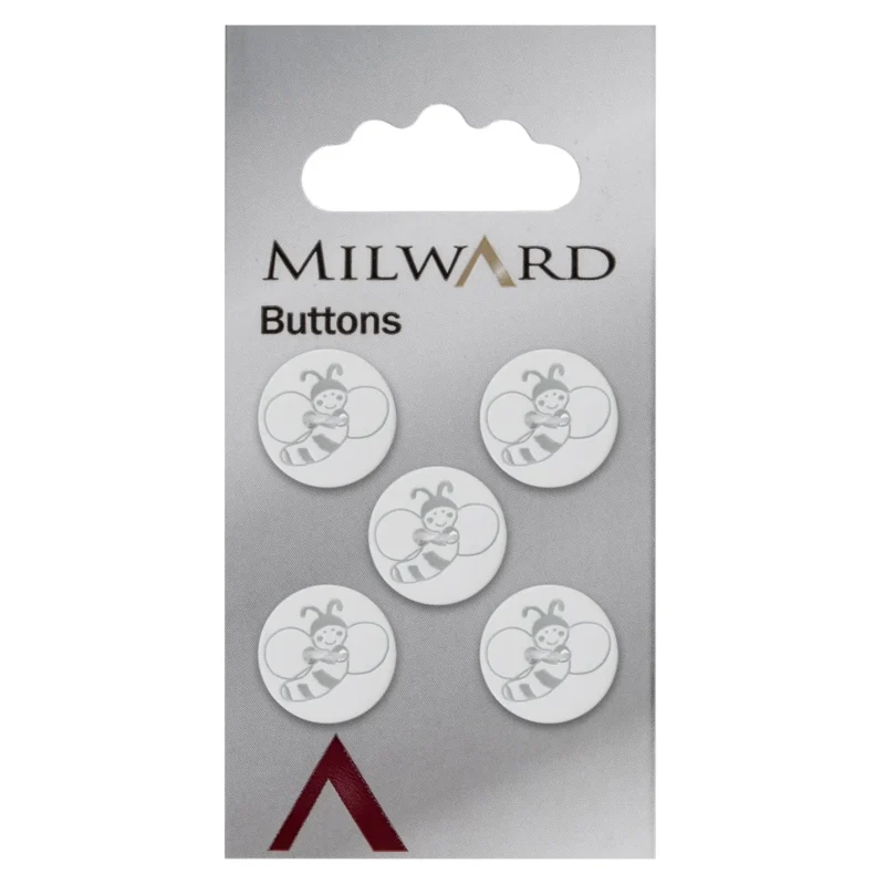 15mm milward carded buttons pack of 5