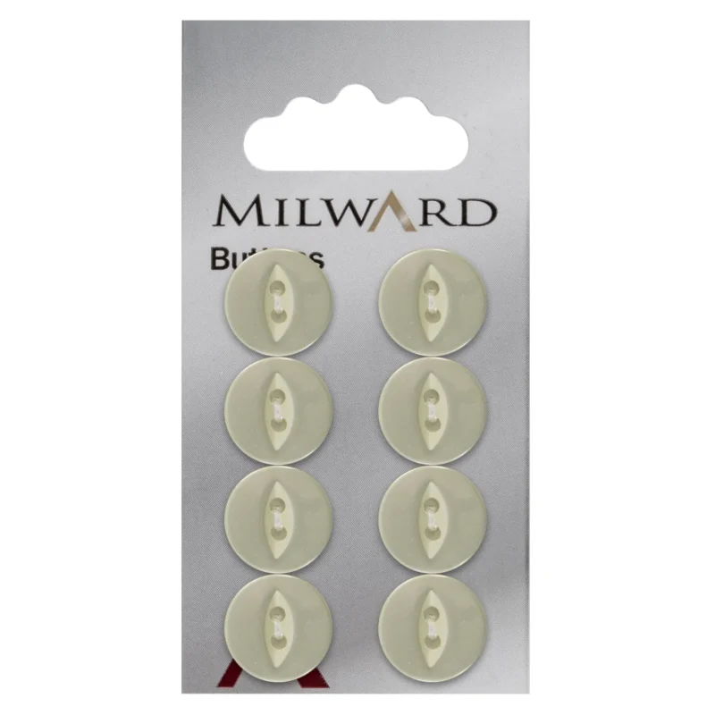 16mm milward carded buttons pack of 6 1