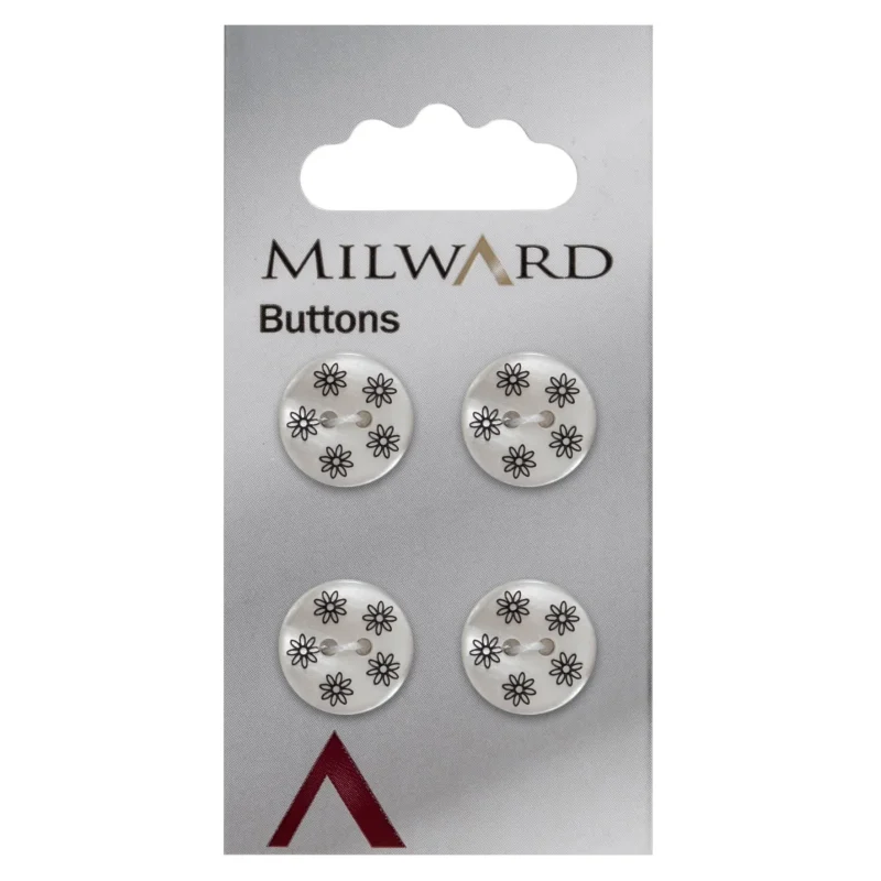 19mm milward carded buttons pack of 3 1