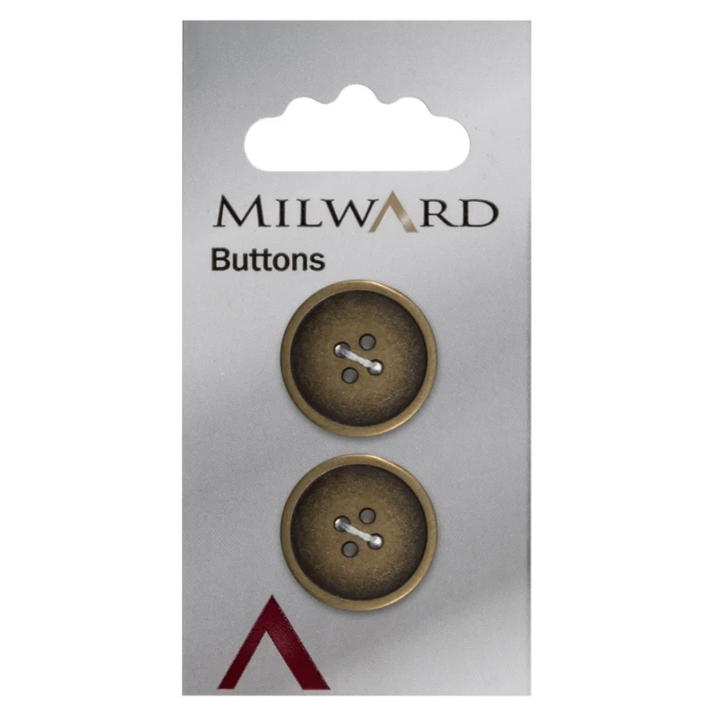 20mm milward carded buttons 2 pack 00280