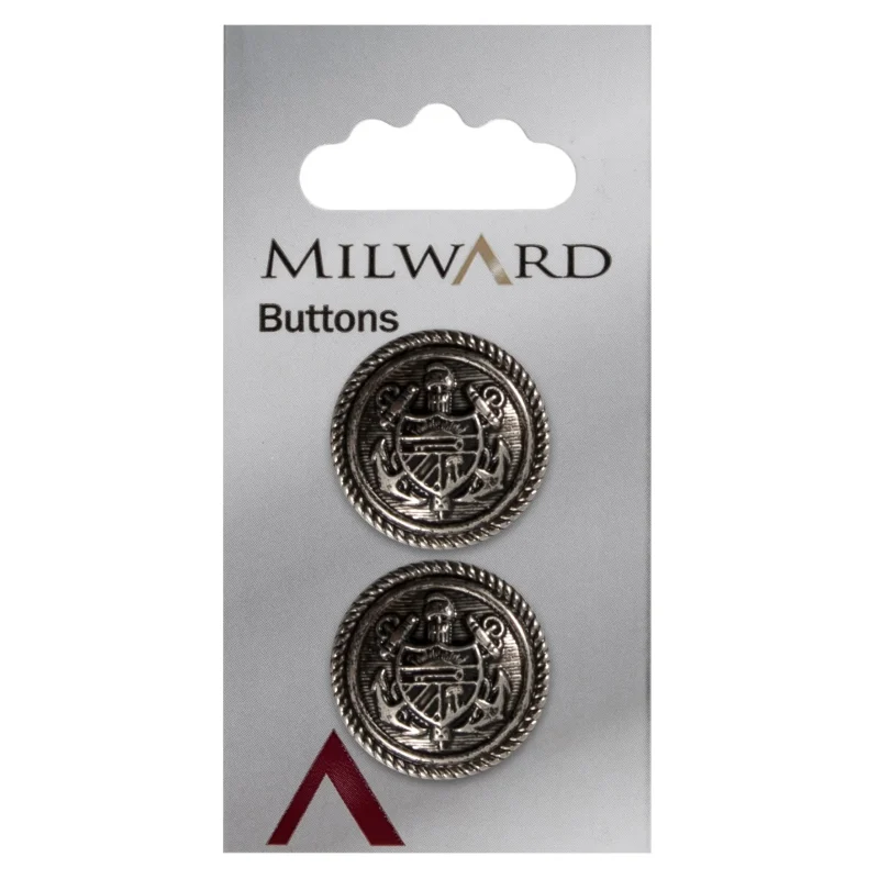 22mm milward carded buttons 2 pack 00136