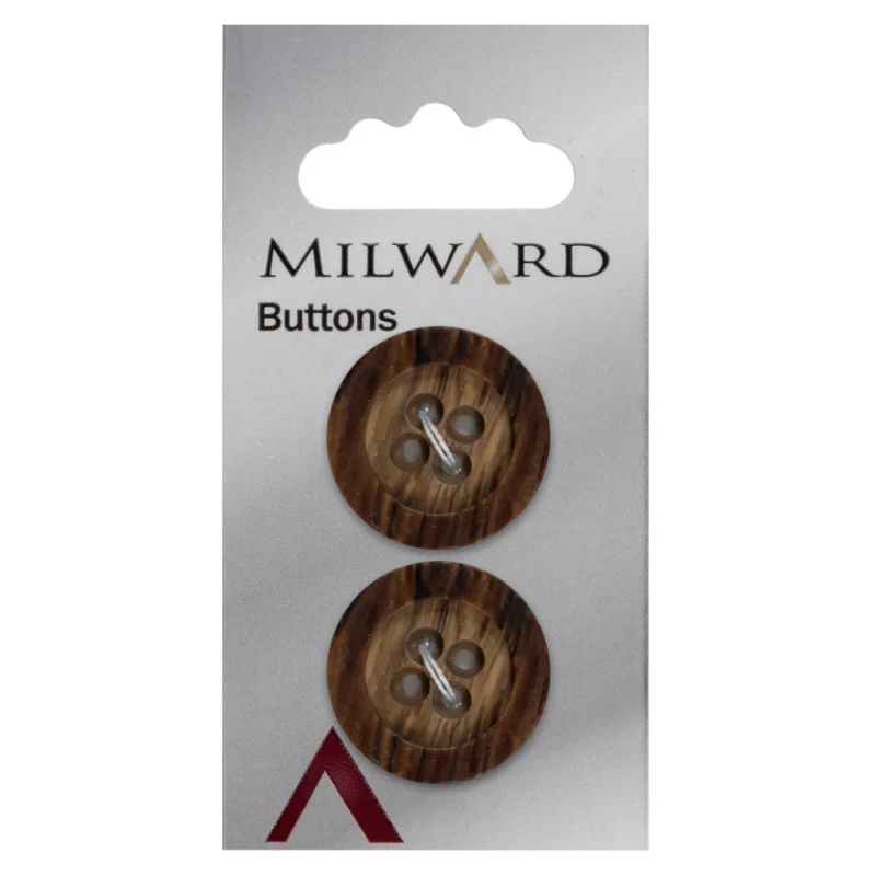 22mm milward carded buttons pack of 2 00251