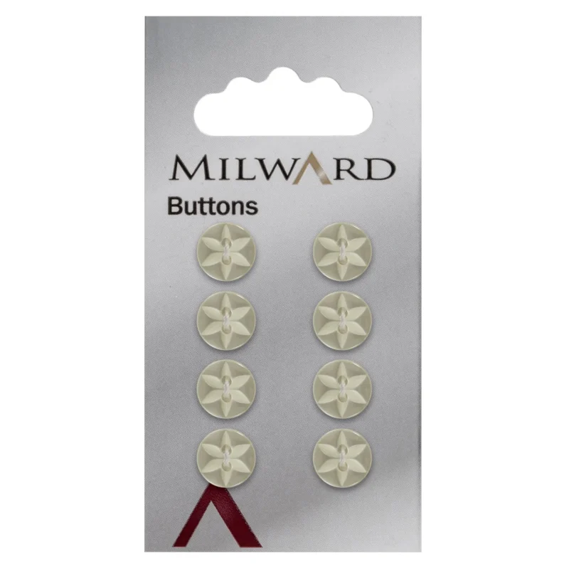 22mm milward carded buttons pack of 2 1