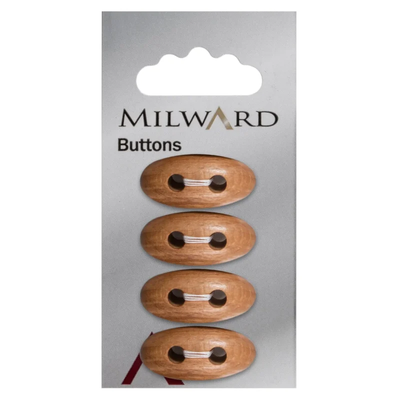 22mm milward carded buttons pack of 2 3