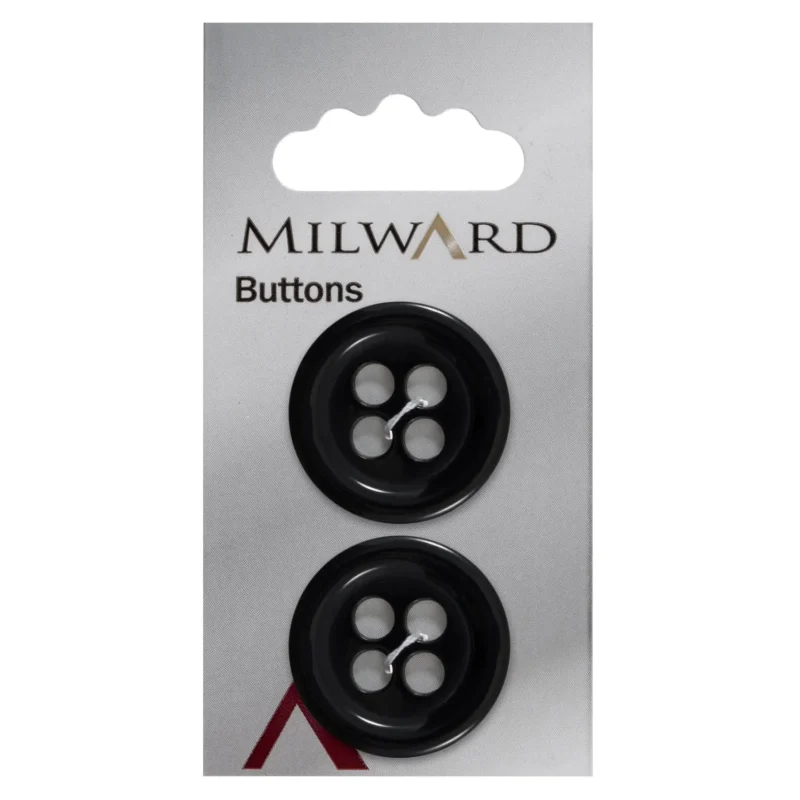 27mm milward carded buttons pack of 2 01120a