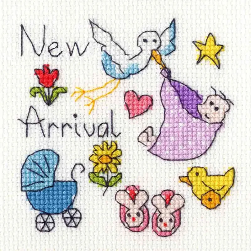 adorable baby greeting card for new arrivals