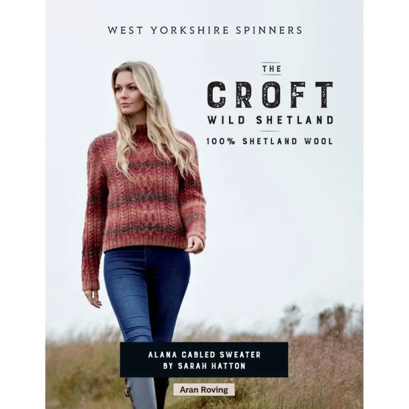 alana aran sweater in west yorkshire spinners shetland wool