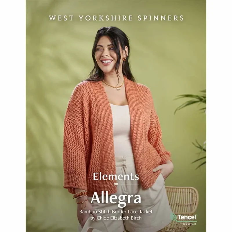 allegra jacket pattern west yorkshire spinners elements dk