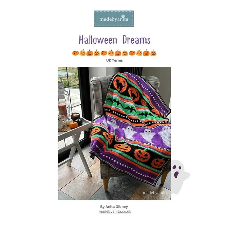 anita gibney halloween dreams blanket pattern book