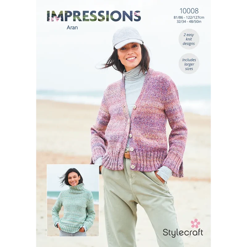 aran stylecraft sweater cardigan set