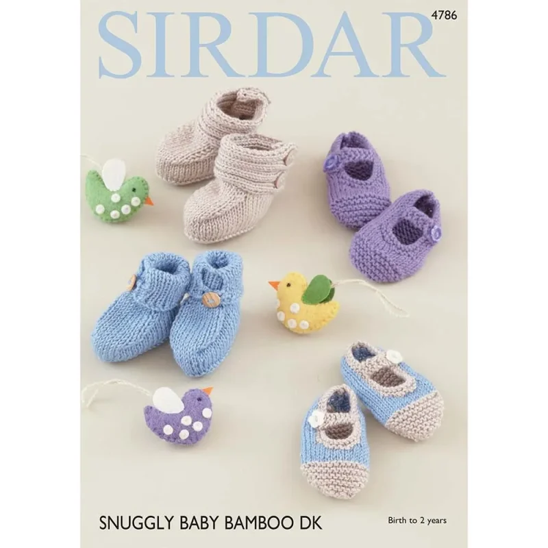 baby bamboo dk bootees shoes