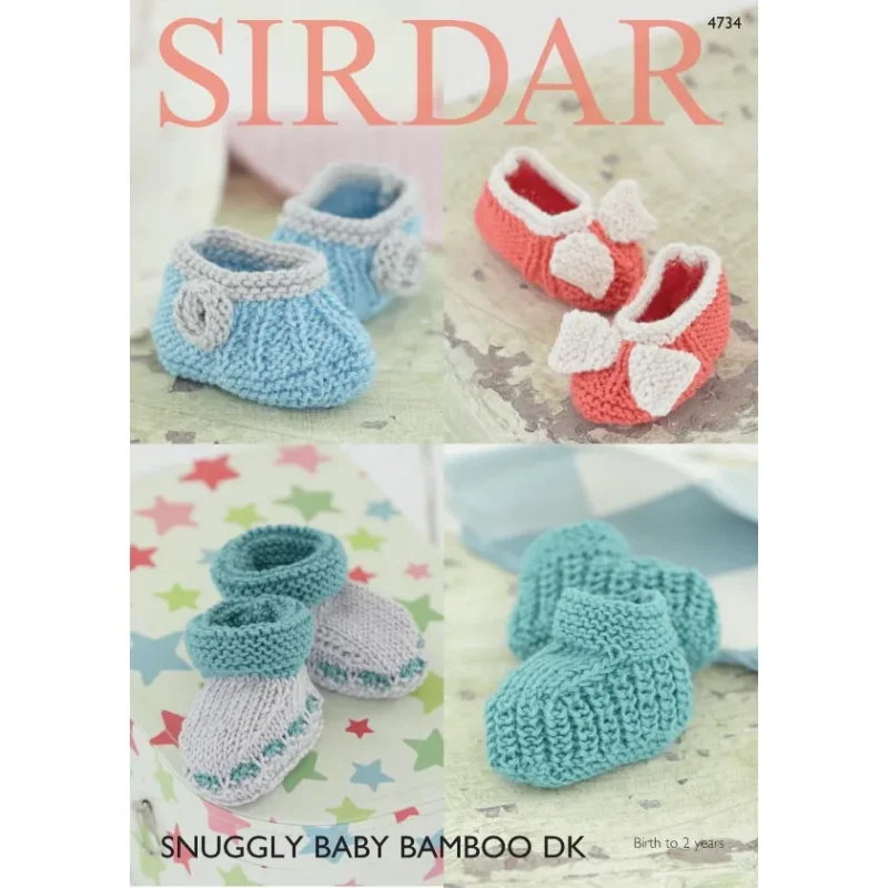 baby bamboo dk bootees shoes digital pattern