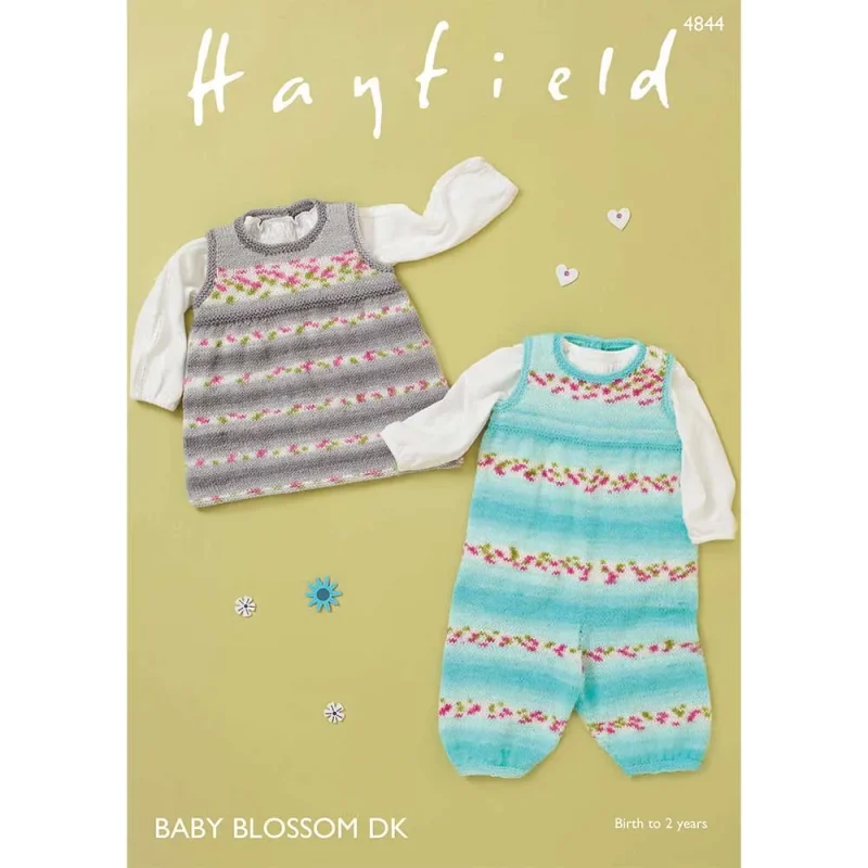 baby blossom dk dungarees pinafore