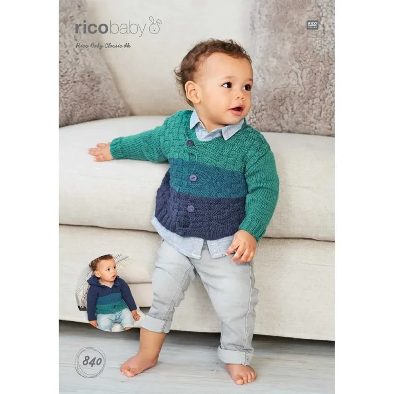 baby classic dk knitting pattern for rico cardigans