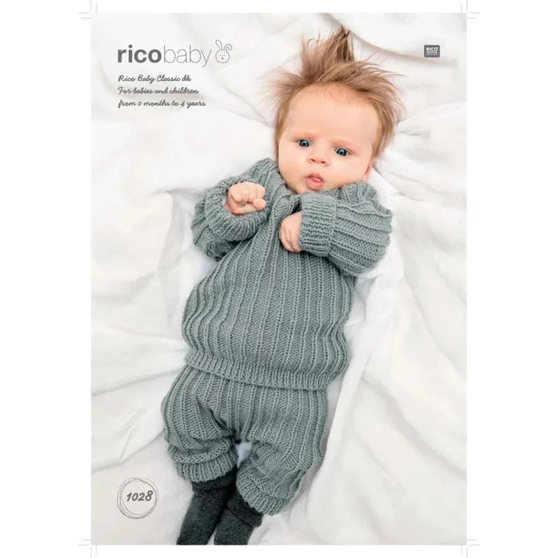 baby classic dk set jumper trousers digital pattern 1028