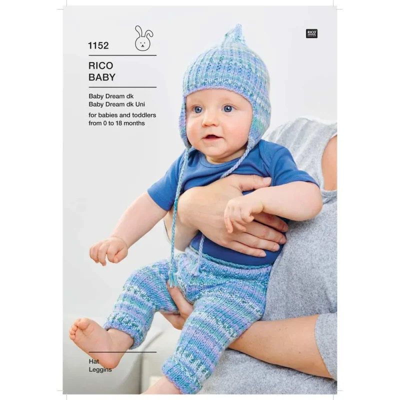 baby dream dk hat leggings set digital pattern 1152