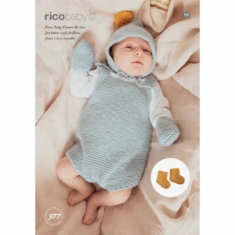 baby dream uni dk digital romper set with hat socks and gloves