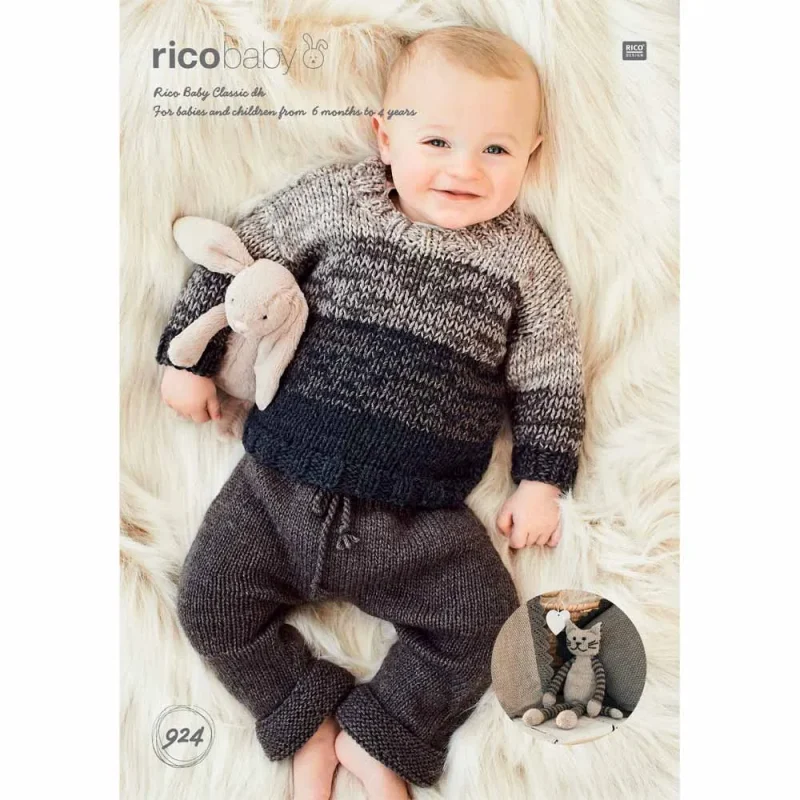 baby sweater toy set rico baby classic dk digital