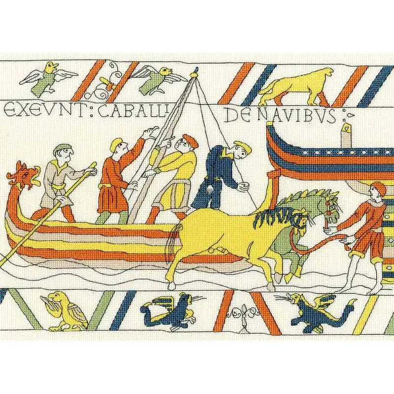 bayeux tapestry norman landing scene