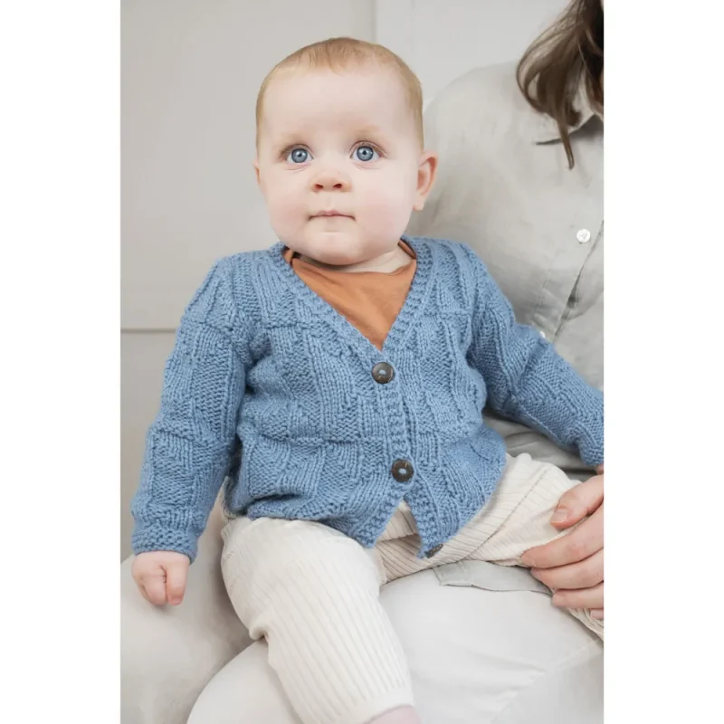 bluebell rowan cotton wool cardigan digital pattern