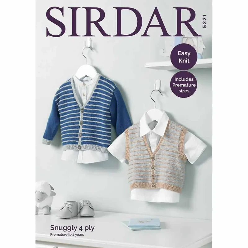 boy s soft v neck cardigan waistcoat sirdar snuggly 4ply