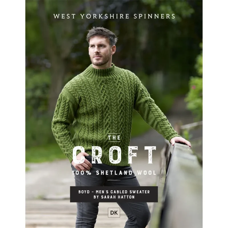 boyd men s cabled sweater west yorkshire spinners croft dk pattern dpb0041