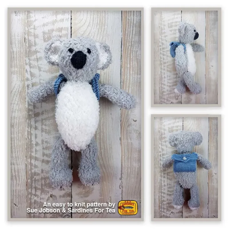 buddy the koala in sirdar snowflake dk by sue jobson knitting pattern