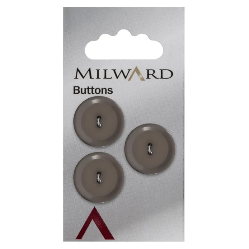 carded 20mm buttons pack of 3 milward 01003a