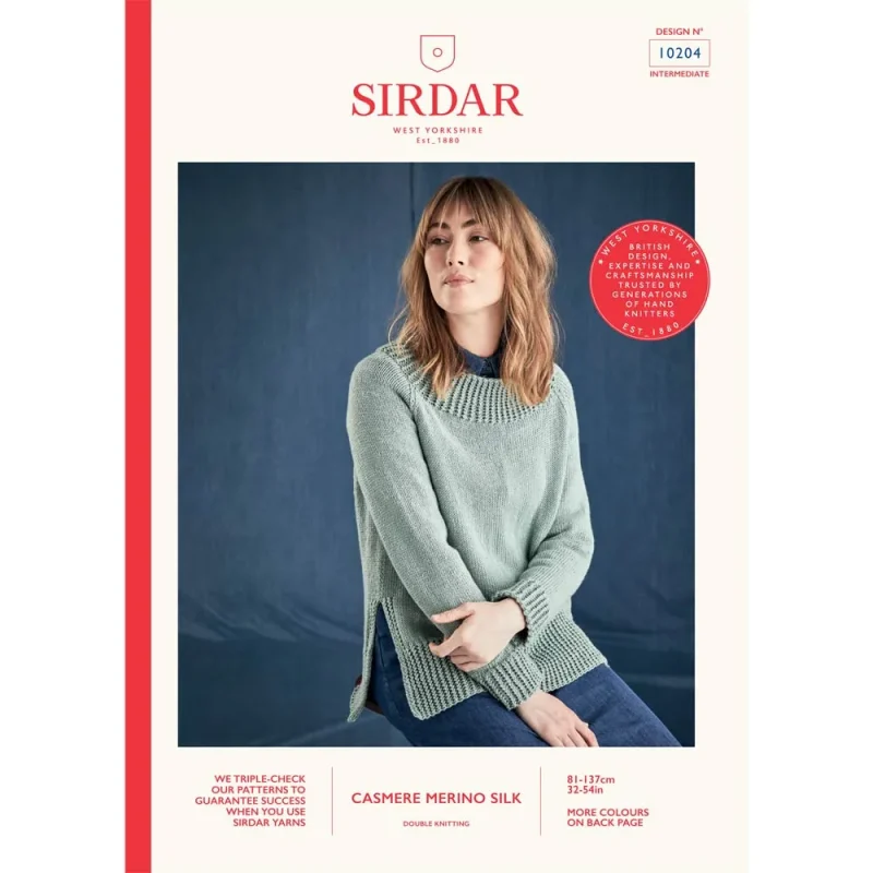 cashmere silk merino sweater sirdar dk