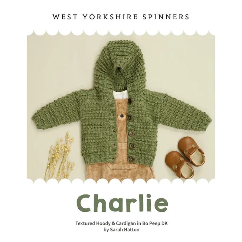 charlie textured hoody cardigan west yorkshire spinners bo peep dk digital knit pattern