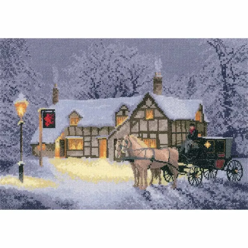 christmas cross stitch kit inn design