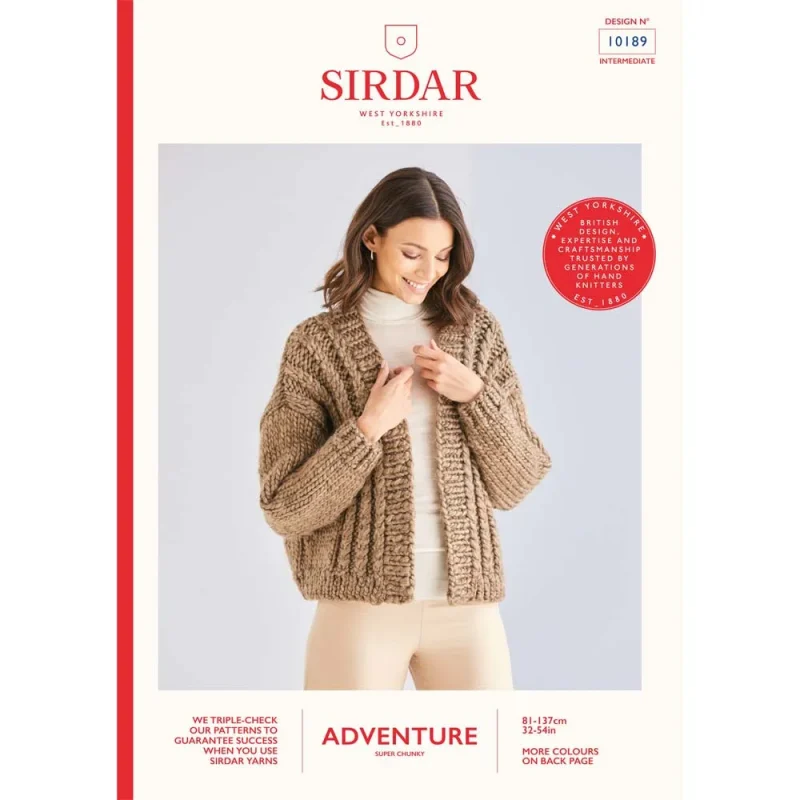 chunky cardigan sirdar adventure super chunky