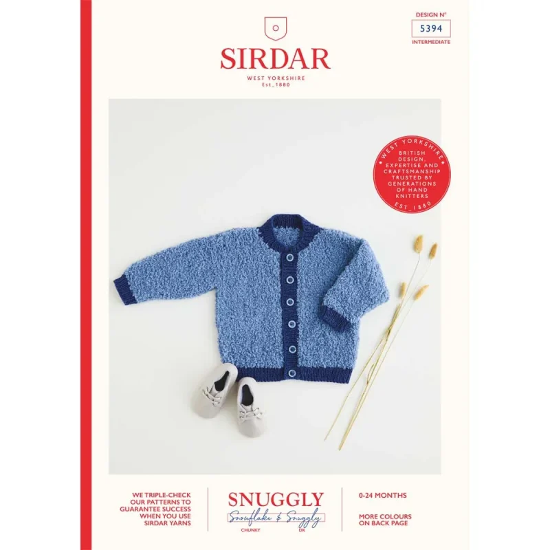 chunky snowflake cardigan by sirdar snuggly