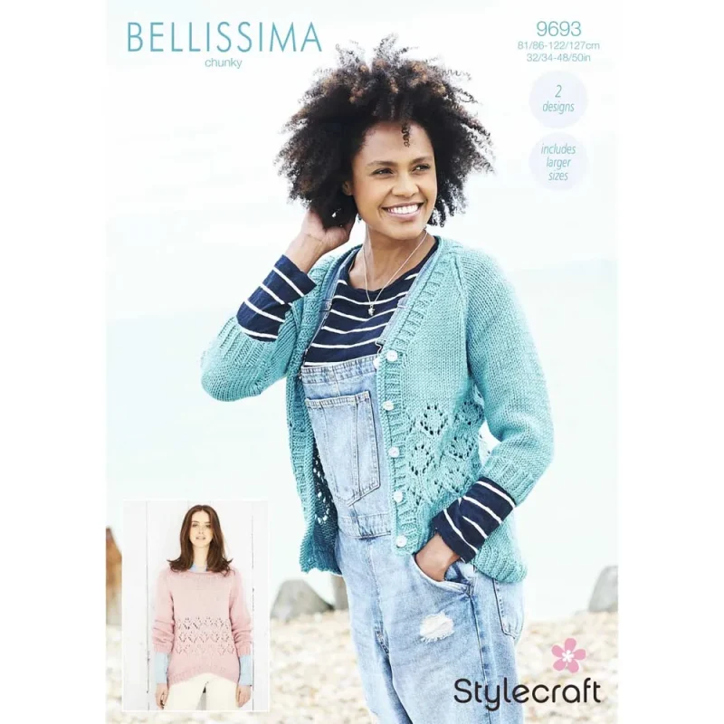 chunky stylecraft bellissima sweater cardigan digital edition