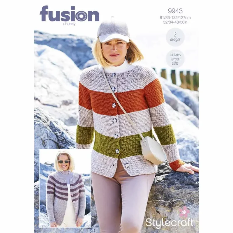 chunky stylecraft fusion cardigans