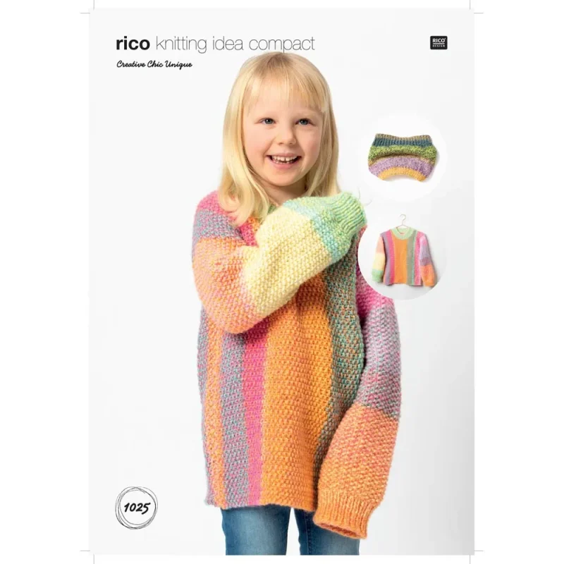 chunky sweater snood set rico creative chic 1025 digital pattern