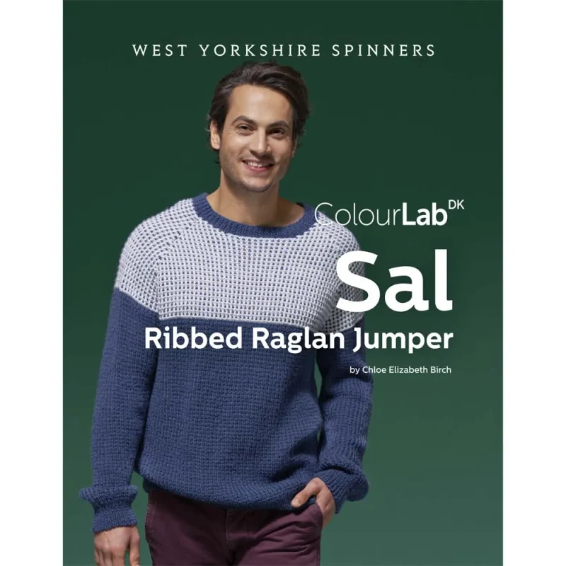 colorlab ribbed raglan jumper digital dpb0148