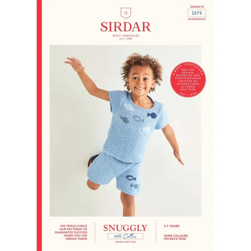 cotton top shorts set sirdar snuggly digital pattern 2575