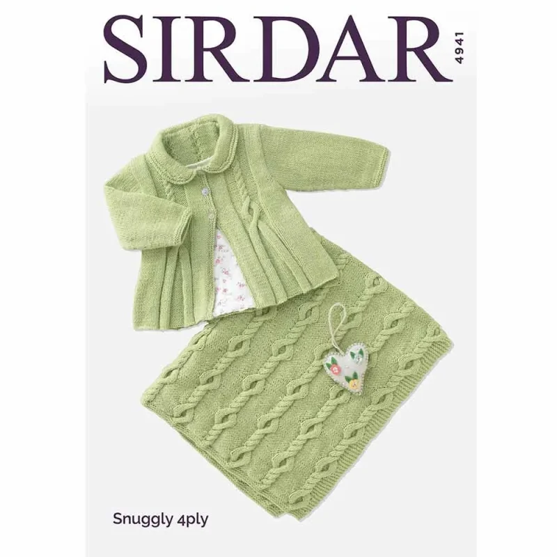 cozy matinee coat blanket set sirdar snuggly 4ply