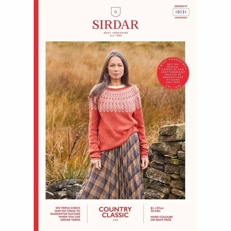 cozy sirdar 4 ply sweater country classic