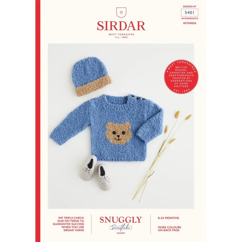 cozy sirdar snowflake chunky sweater hat set digital pattern 5401