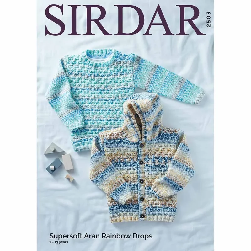 cozy sirdar supersoft rainbow sweater hoodie combo