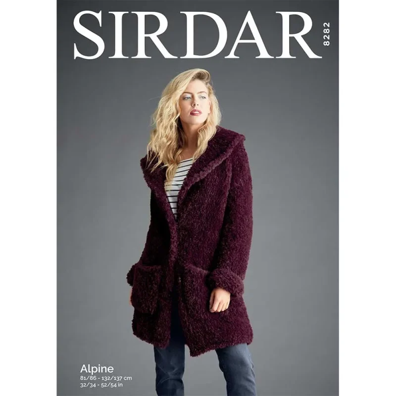 cozy teddy bear coat by sirdar alpine