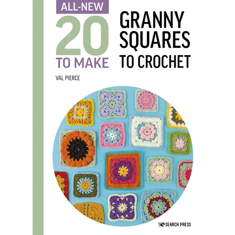 crochet granny squares pattern book by val pierce