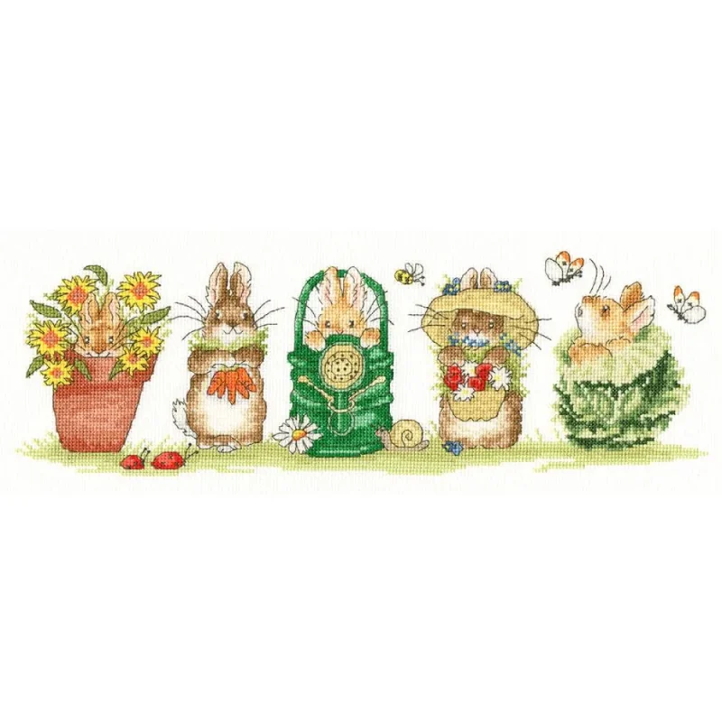 cross stitch garden kit for beginners