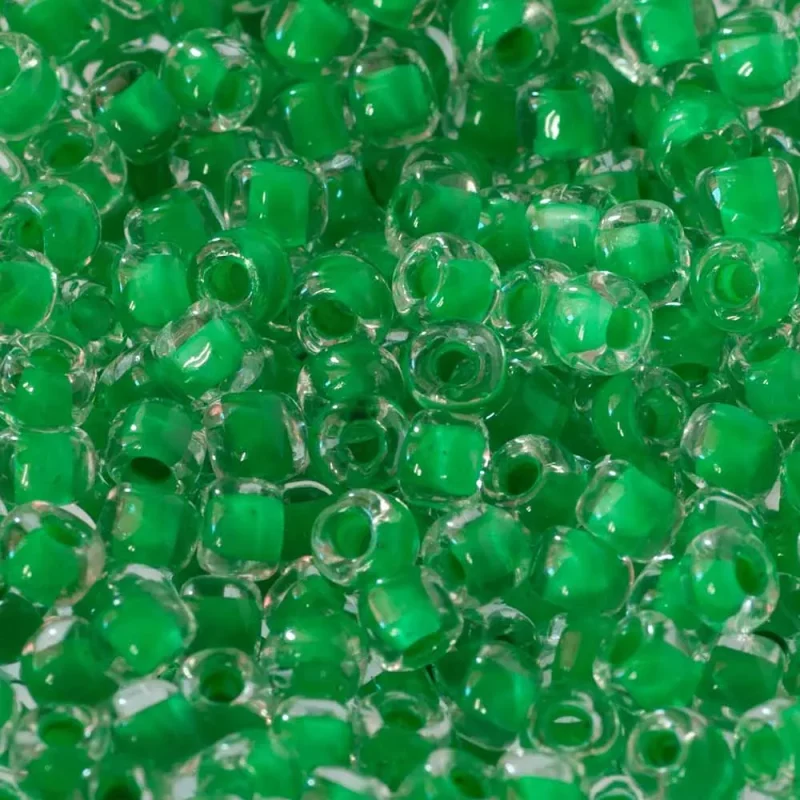 debbie abrahams green seed beads size 8 221