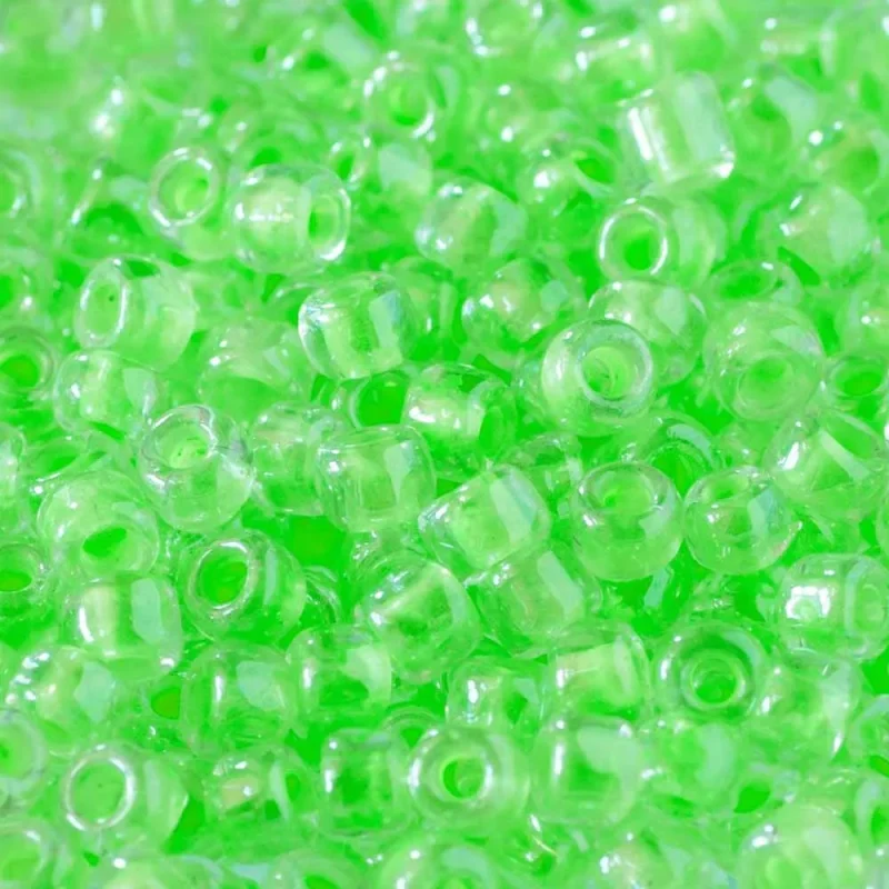 debbie abrahams neon green seed beads size 6 0 240